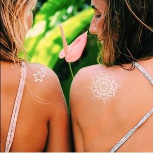 Inked by Dani Temporary Tattoos White/Ivory colored